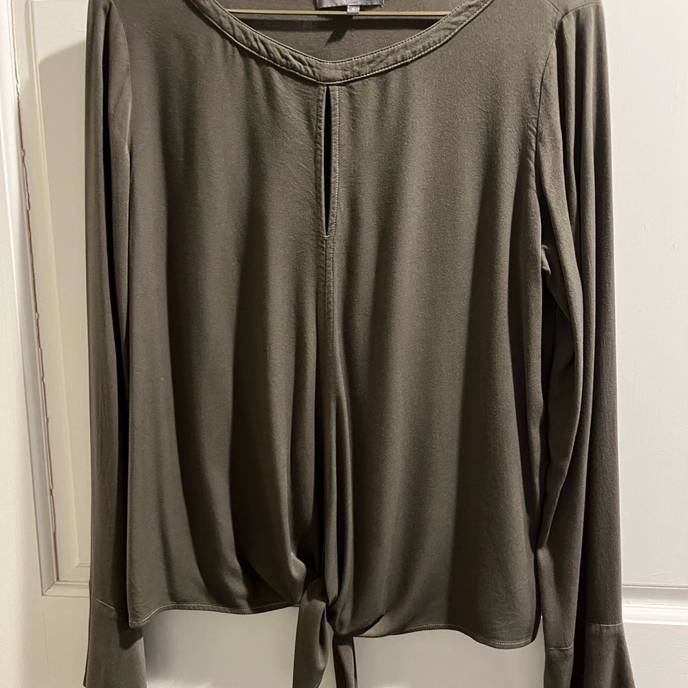 Women's Olive Green‎ Long Sleeve Top